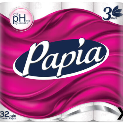 pH Uyumlu Tuvalet Kağıdı Papia-Tuvalet-Kağıdı-32'li---3'Lü-Koli