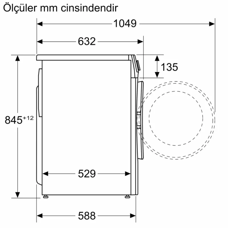 Profilo CGA244Z0TR 9 kg 1400 Devir Çamaşır Makinesi - Görsel 4