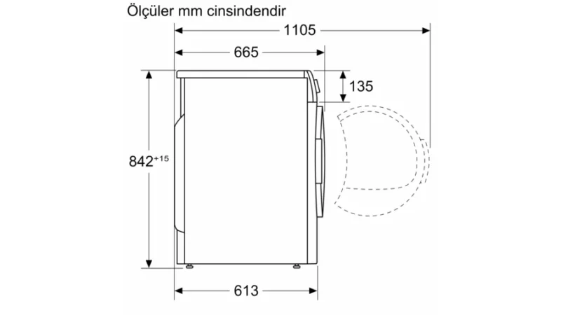 Bosch WTWH8760TR A++ 9 kg Çamaşır Kurutma Makinesi - Görsel 9