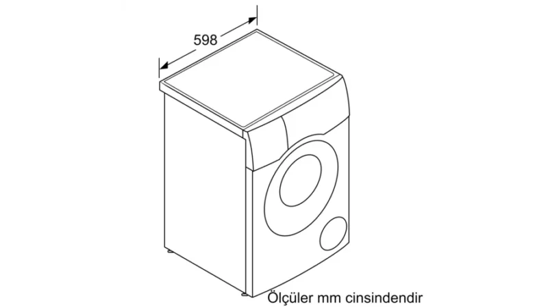 Bosch WNC254A0TR 1400 Devir 10.5 kg / 6 kg Kurutmalı Çamaşır Makinesi - Görsel 2