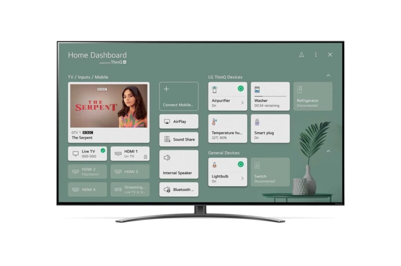 LG 75QNED91T6A 4K Ultra HD 75" 190 Ekran Uydu Alıcılı Smart QNED MiniLED TV - Görsel 6